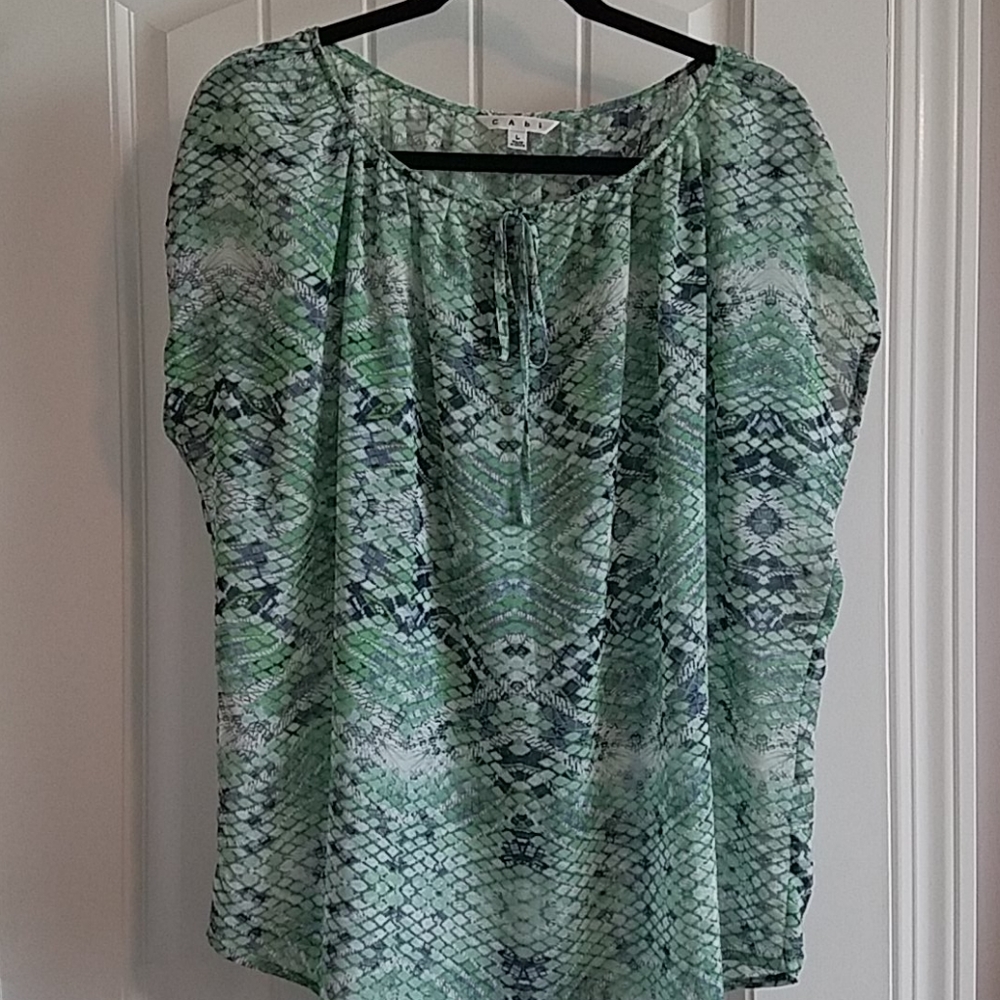 Cabi snake print blouse large